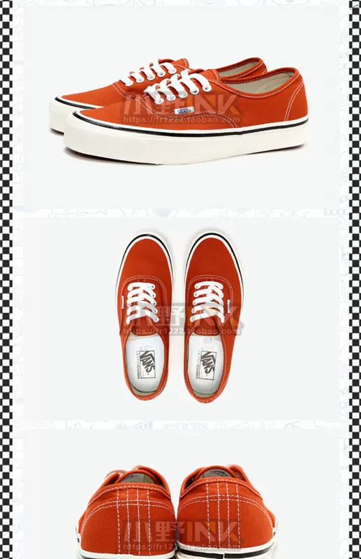 Ono INK Vans Authentic Anaheim tưởng niệm giày vải khắc VN0A38ENMRA - Plimsolls