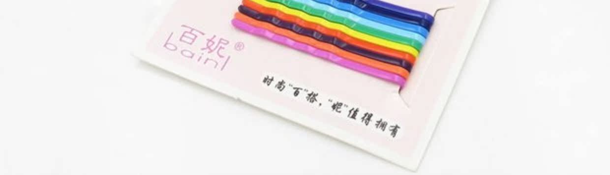 Phiên bản tiếng Hàn của clip phụ dễ thương kẹo kẹp tóc thép bán phụ kiện Mac Macaron bangs màu từ đầu clip thẻ - Phụ kiện tóc kẹp càng cua 3 răng