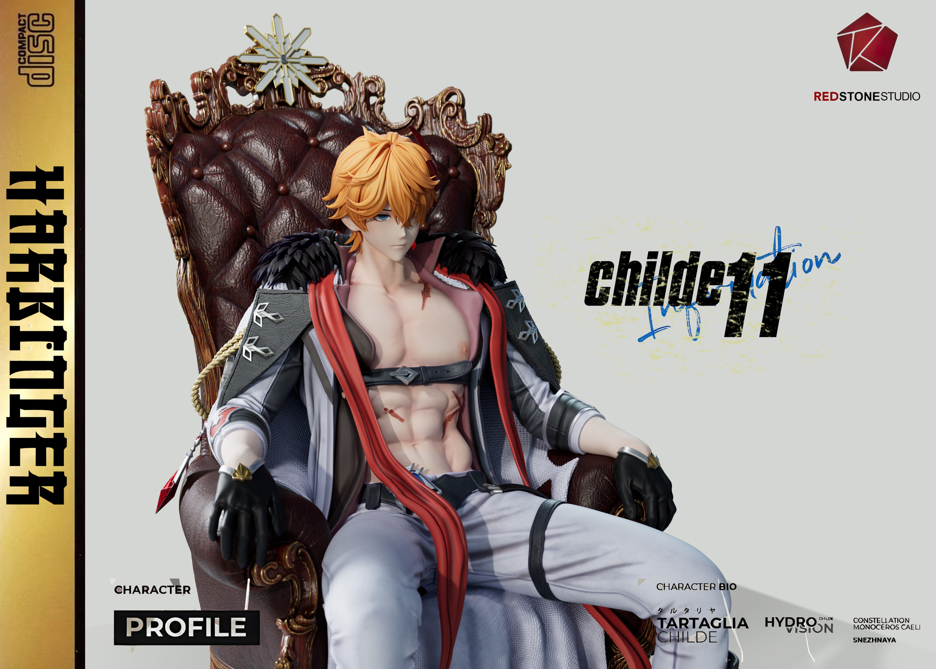REDstone Studio Genshin Impact Tartaglia Resin Statue In STOCK 1/6