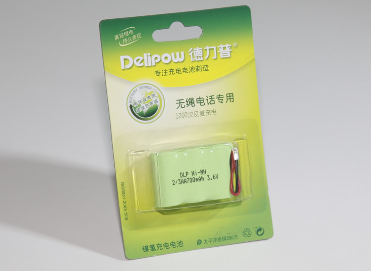 Delip 3 6V wireless phone battery 3 6V son machine battery 2 3AA 700MAH combined battery