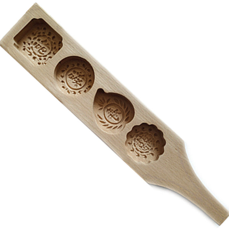 Furu Suki wooden kitchen cooking barbecue baking utensils utensils pasta pastry heart mooncake mold noodle card