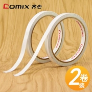 Băng keo hai mặt Qixin băng keo hai mặt nhỏ cao su hai mặt rộng 9mm MJ0910 hai cuộn / gói
