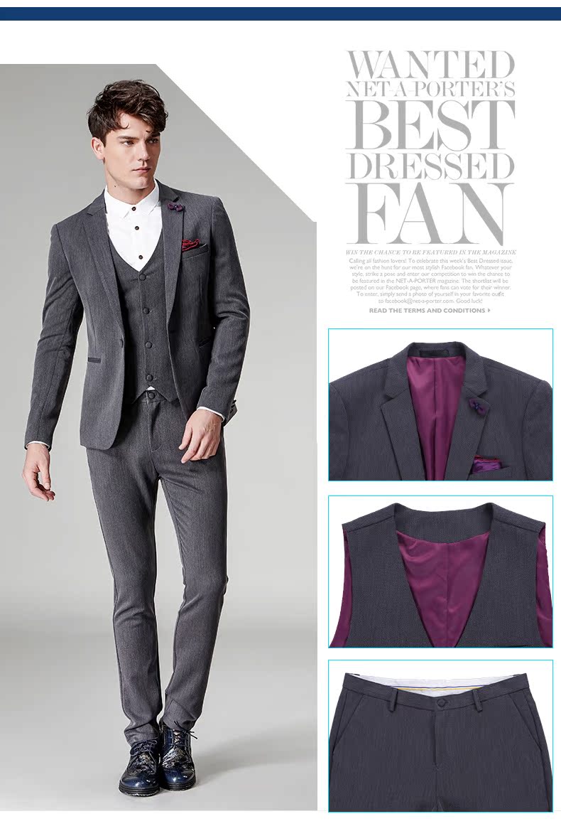 Costume homme en polyester pour automne - Ref 1577108 Image 20