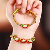 Плетеный детский браслет из красной нити ручной работы, подарок на день рождения