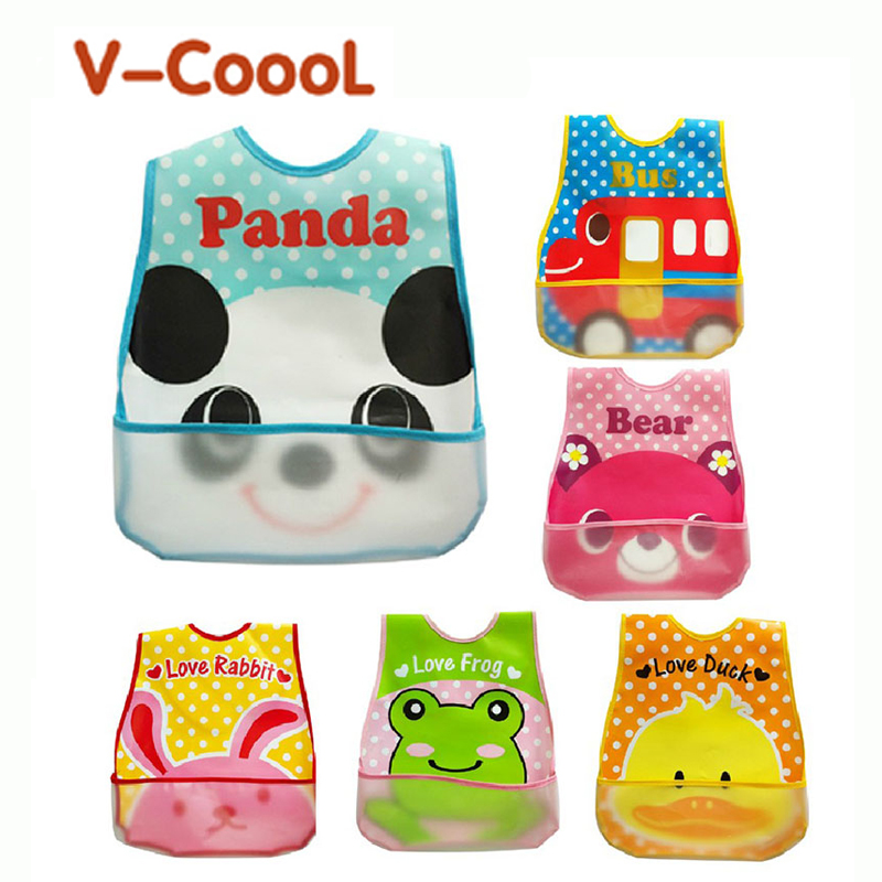 【全国包邮】V-COOOL卡通防水围兜 婴儿围嘴 宝宝吃饭衣饭兜