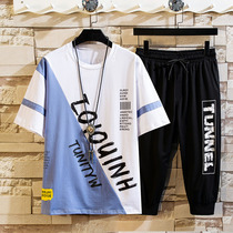 Summer 12 high school handsome 13 boys 14 big children half sleeves 15 short sleeve T-shirt 16 junior high school students trend Cotton