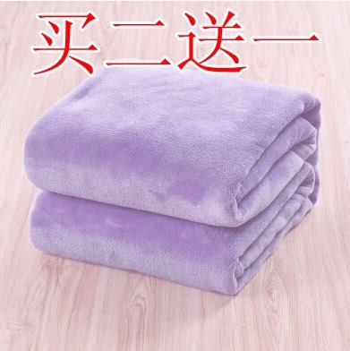 Coral Fleece Blanket, Flannel Casual Solid Color Flannel Blanket, Thin Blanket for All Seasons, Small Blanket, Air Conditioning Blanket 