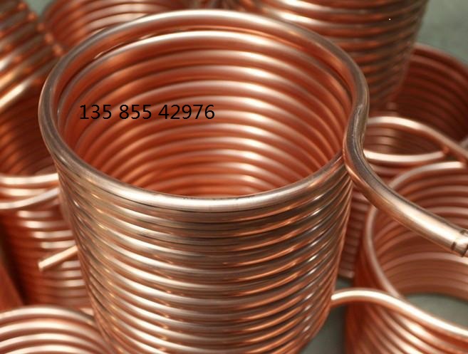Red copper coil hose pure copper pipe air conditioning tube in walking tubing 14mm * 1 5mm * 1 m