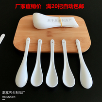 Plastic imitation porcelain pepper oil seasoning pot Small spoon Dessert ice cream tasting spoon Seasoning box accessories pepper spoon