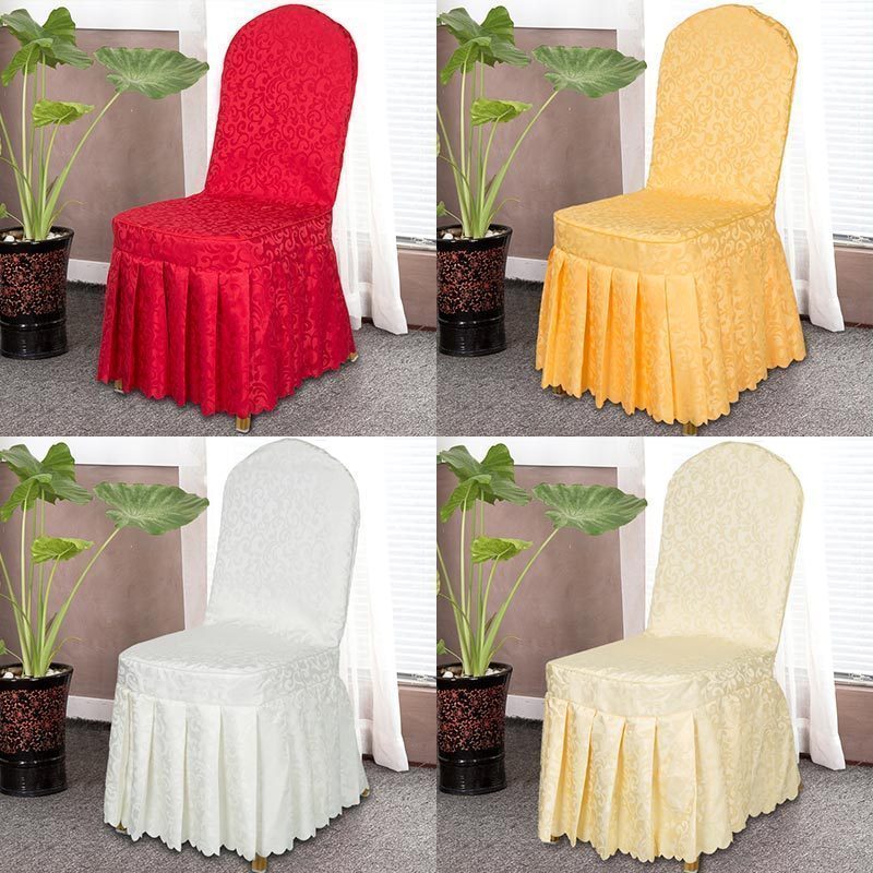 Hotel banquet dining table and chair cover custom Wedding dining room even body chair cover Wedding hotel fabric chair cover custom