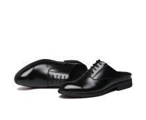 New mens single slipper trial dressing room with male slippers for heightening home casual bag head mens shoes pu