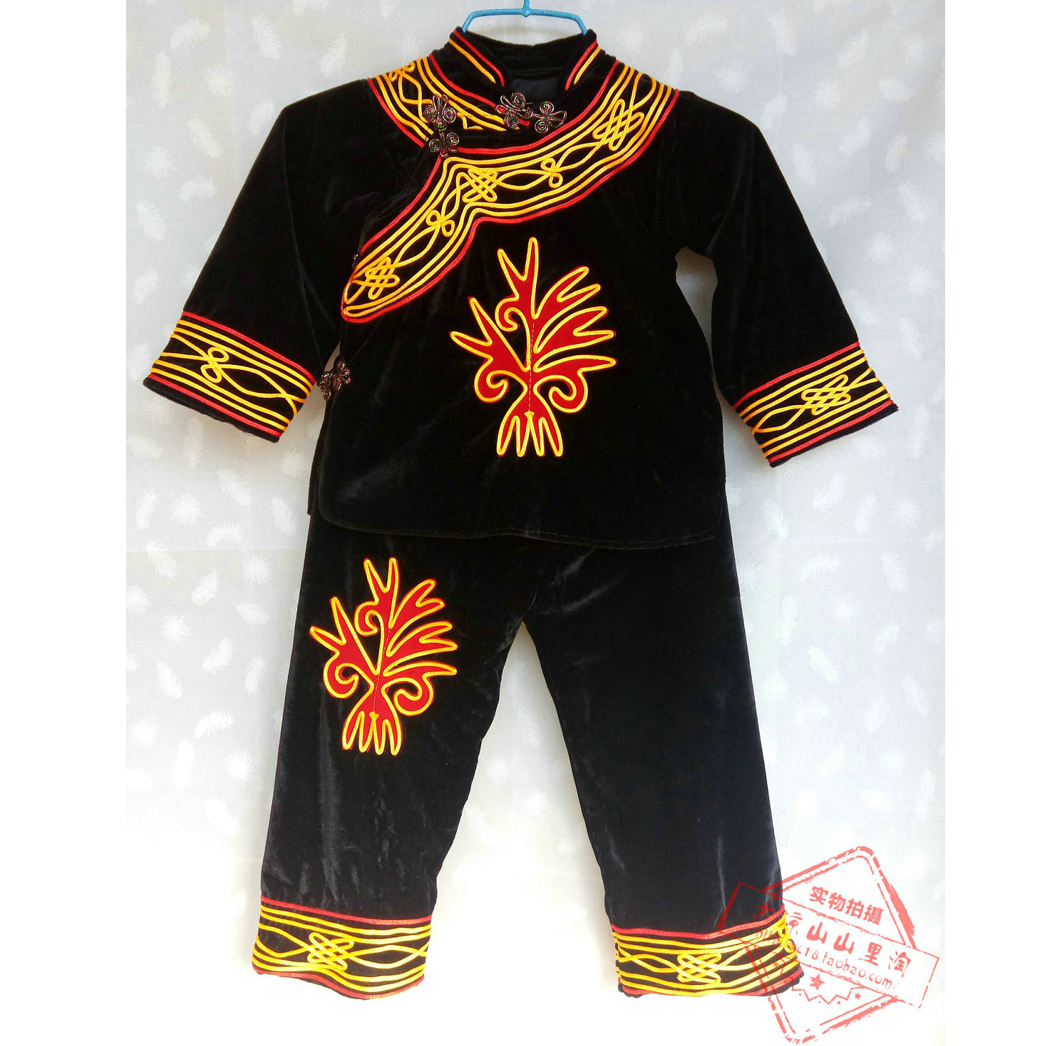 Great Liangshan Yi Children's clothes suit Yi boys boys' clothes pants suit Children's Day performance costumes