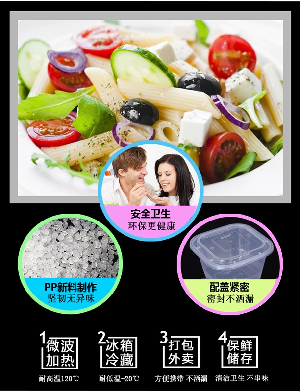 Bán hộp cơm trưa bằng nhựa dày đẹp của Mỹ Làm dày hộp đóng gói dùng một lần lồi nắp phiên bản Mỹ mang hộp cơm trưa - Hộp cơm điện sưởi ấm hộp cơm hâm nóng lock&lock
