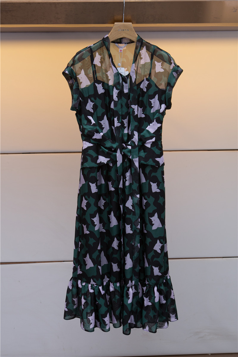 Zhuoja Weekend 2018 Spring Summer special cabinet K2203001 Ocean dress 2880