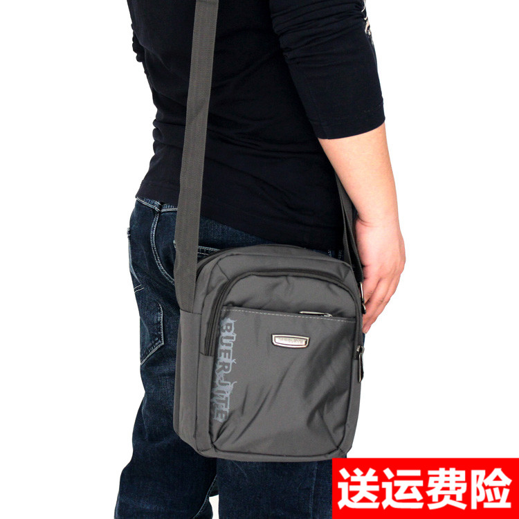 Men's Waterproof Nylon Oxford Cloth Men's Bag New Men's Single Shoulder Bag Sails Cloth Bag Casual Twill Bag Men's Soil