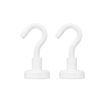 Japanese mini magnetic hook No trace Strong magnetic metal hook Strong refrigerator adsorption free hole kitchen magnet stone round hook