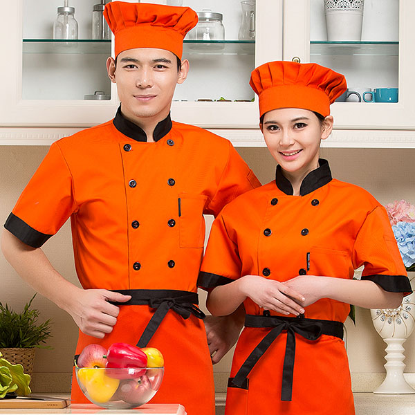 Bánh Shop Pastry maker Bakery Nhân viên Quần áo ngắn tay khách sạn Chef Đồng phục Trang phục mùa hè nhà bếp