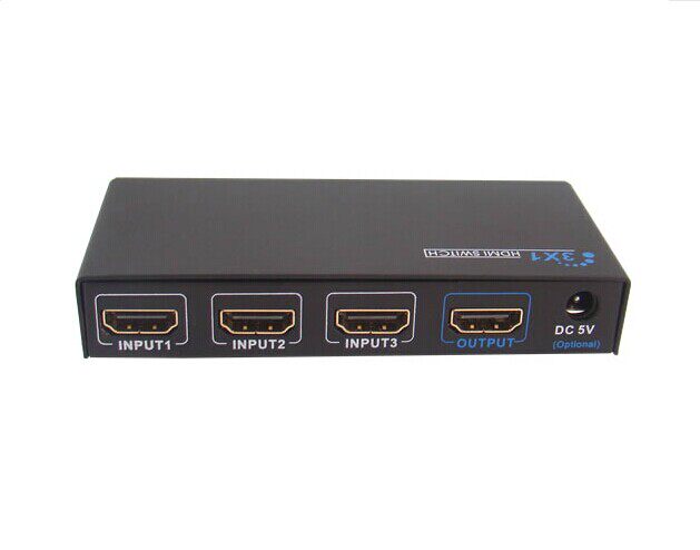 Langqiang LKV331A three-in-one-out HDMI switcher 3-in-1-out high-definition audio and video splitter with remote control 4K