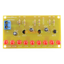 Three sets of 9 LED running lights circuit electronic production kit loose parts