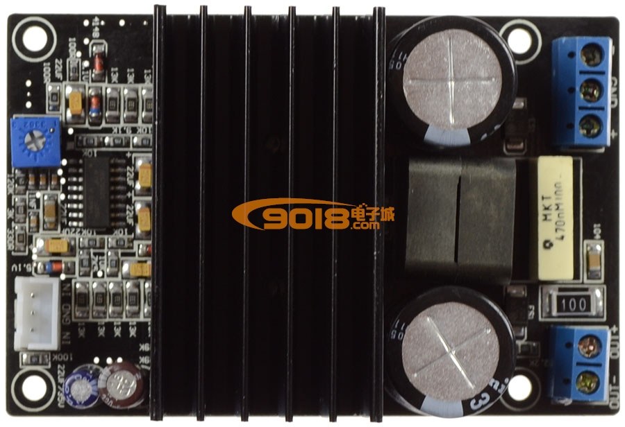 High power IRS2092 IRFI4019 Mono Class D digital amplifier board 200W subwoofer DC power supply