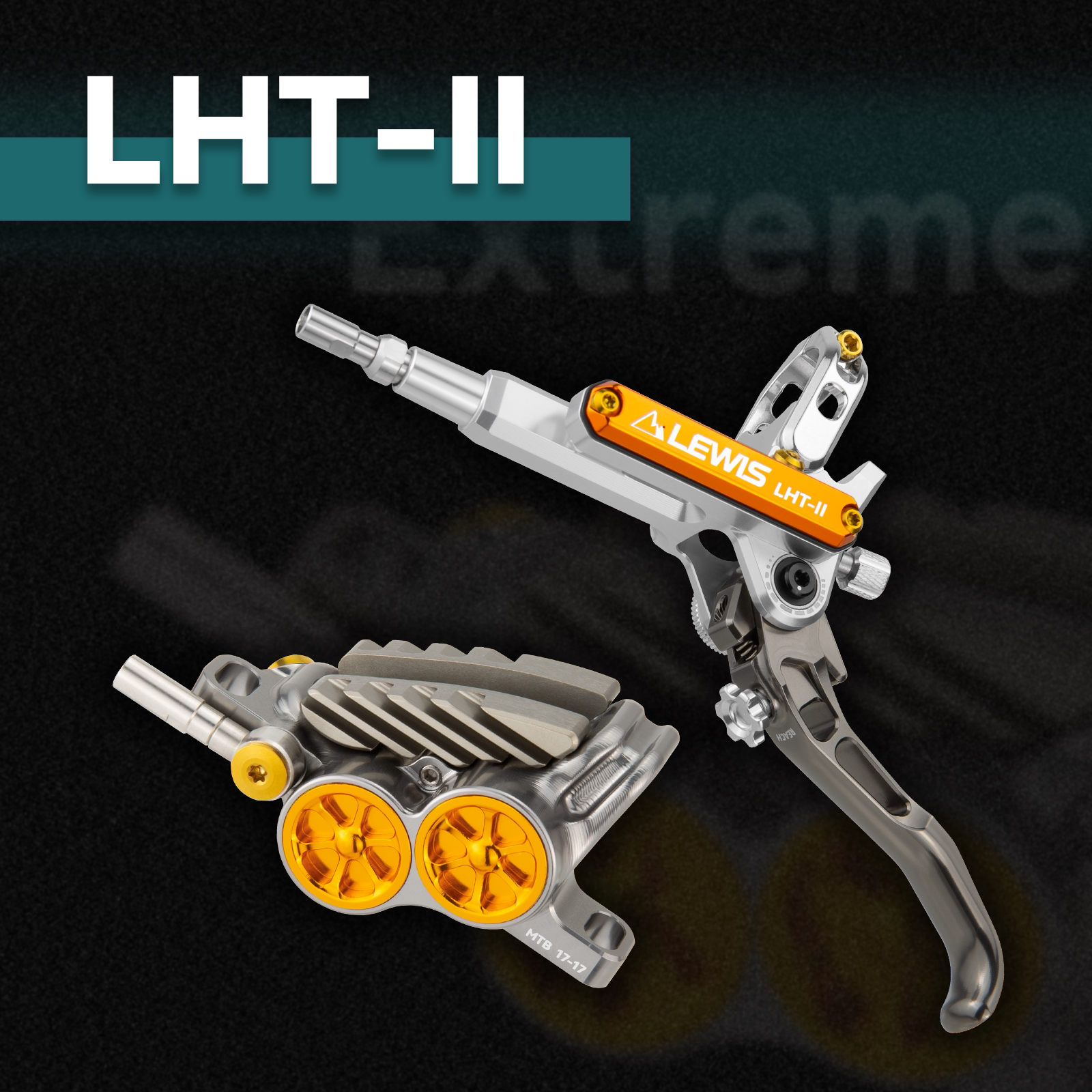 Флагманский тормоз LEWIS LHT-II четырехпоршневой тормоз с ЧПУ-тормозом встроенный зажим встроенный тормоз Изображение 1