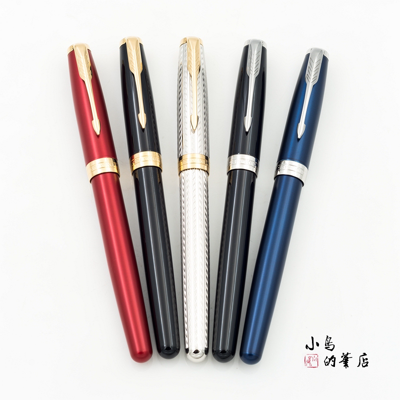【Birds on the Pen】Parker Parker Zuoer Ultimate Timeless Pure Black Liya 18K Gold Ef/F Nib Fountain Pen
