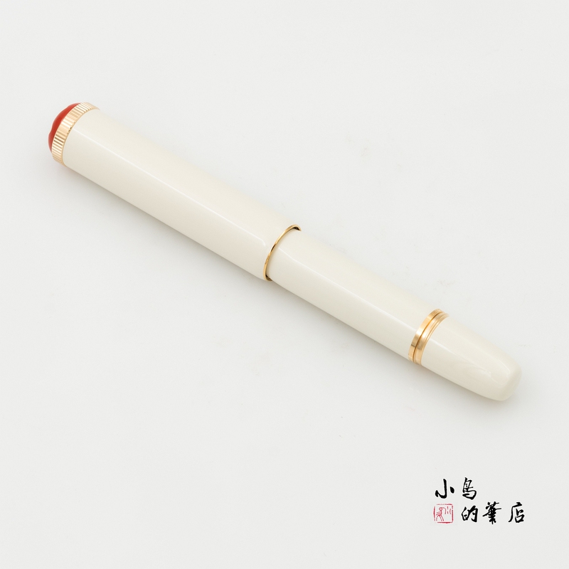 【Birds on the Pen】Montblanc Heritage Ivory White/Coral Red Ef Nib Pocket Fountain Pen