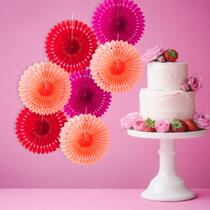 Jewelry store Childrens Day decoration hollow paper fan flower hanging decoration Clothing store ceiling wall beauty Chen props