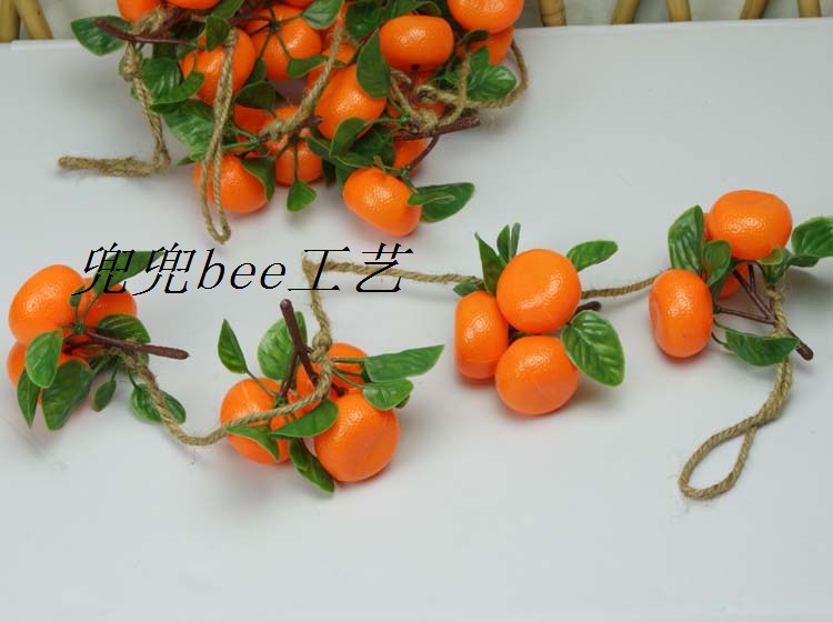 High emulation fruit vegetable simulation fruit string photographic props emulated orange orange strings of fruit vines-Taobao