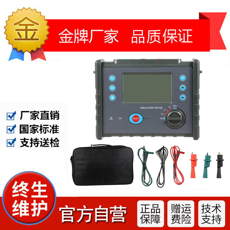 100v250v500v2500v5000V High voltage digital Megohm meter High voltage resistance meter Insulation resistance tester