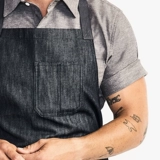 Мужской модный фартук для работы, коллекция 2021, делается под заказ, с печатью вашего логотипа