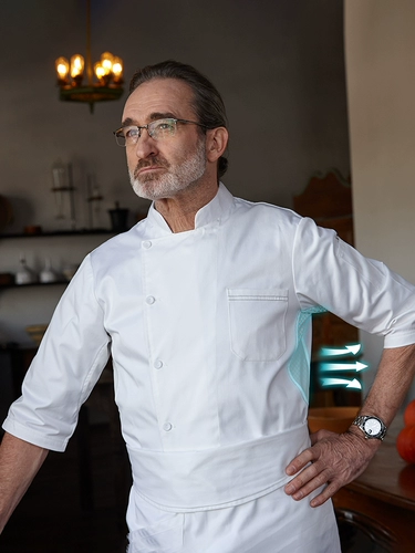 Шеф-повара серого риса для мужчин весна и летние три четверти рукава для выпечки гостиницы ресторан кухня Шеф-повар