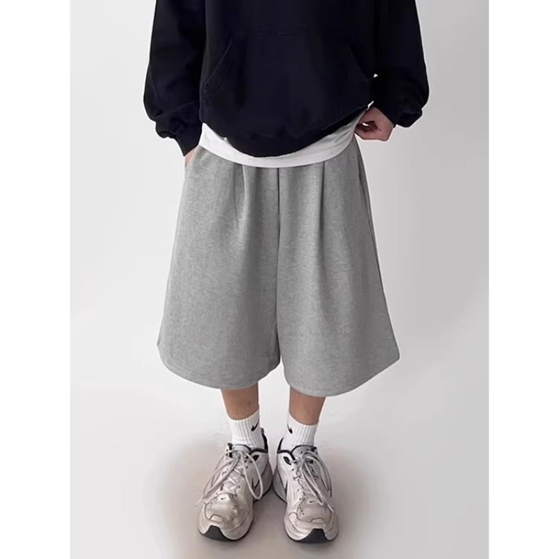 Plus Size 150kg European and American High Street Design Three-Dimensional Silhouette Cropped Pants for Men and Women, Summer Trendy Loose Wide-Leg Pants Plus Size 150kg European and American High Street Design Three-Dimensional Silhouette Cropped Pants for Men and Women, Summer Trendy Loose Wide-Leg Pants
