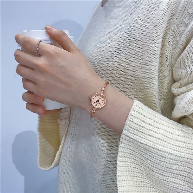 Đồng hồ đeo tay nữ sinh viên phiên bản tiếng Hàn đơn giản - Vòng đeo tay Cuff vòng tay hermes