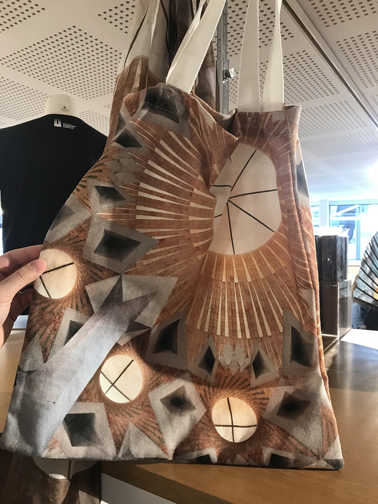 Мода холст 现货正品 西班牙巴塞罗那sagrada família圣家堂帆布包 ceiling