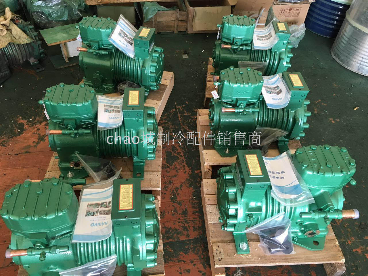 C-L75M81 Original SANYO SANYAO 10HP semi-enclosed cold storage low temperature compressor 7 5KW