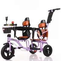 Space Wheel_ Purple+Push Bar+Double Guardrail+рама ручной работы