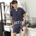 Bộ đồ ngủ mùa hè mens quần short cotton mens mặc nhà mùa hè mỏng bông giản dị phù hợp với đeo được. 