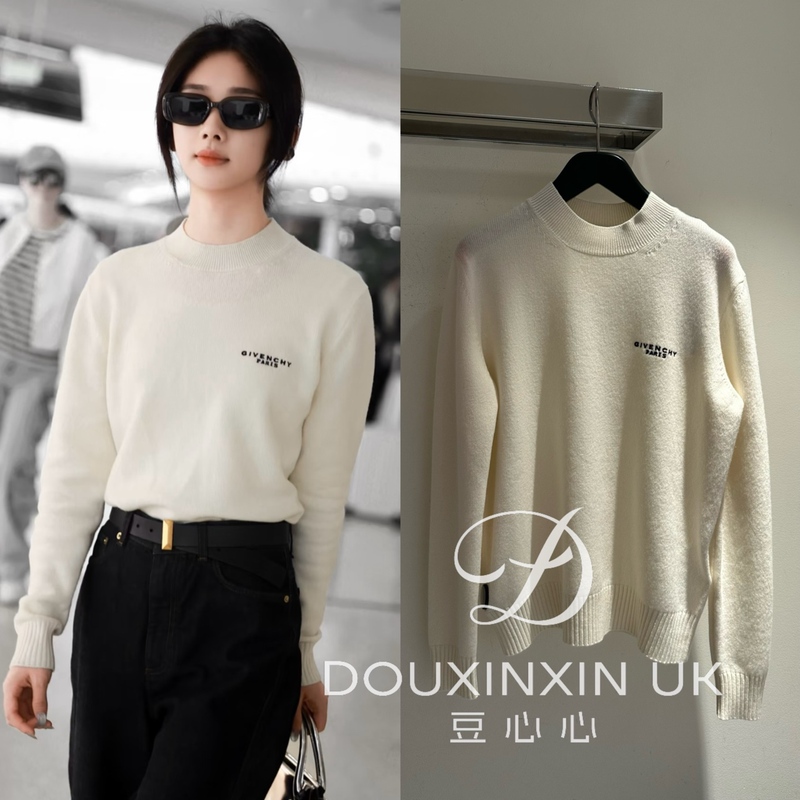 Givenchy 65% off Women's 5S Wang Yinglu Same Style Ivory White Wool Cashmere Turtleneck Sweater Givenchy 65% off Women's 5S Wang Yinglu Same Style Ivory White Wool Cashmere Turtleneck Sweater