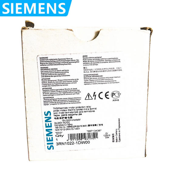 새로운 Siemens 모터 보호 릴레이 3RN1022-1DW00/1CM00/1010-2CB00