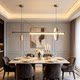 Designer Creative Bar Chandelier for Club, Hotel Front Desk, Sales Department, Office Reception Area, Restaurant, Minimalist Strip Light