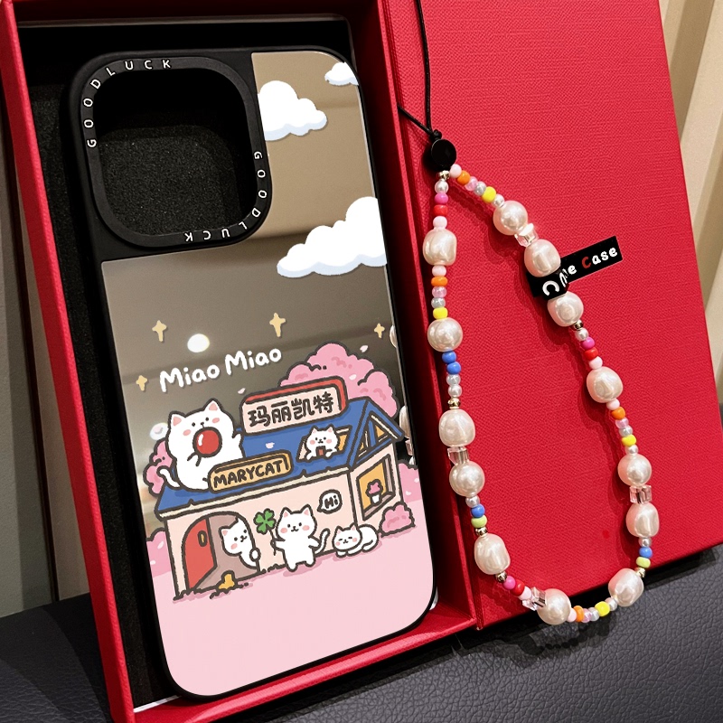 Co-Branded Magsafe Magnetic Cherry Blossom Cabin Kitten Case for iPhone 17, 16 Pro Max, Apple 15 Pro Mirror Protective Case, 14 Plus Cartoon, 13 Cute, 12 Japanese and Korean Style Co-Branded Magsafe Magnetic Cherry Blossom Cabin Kitten Case for iPhone 17, 16 Pro Max, Apple 15 Pro Mirror Protective Case, 14 Plus Cartoon, 13 Cute, 12 Japanese and Korean Style