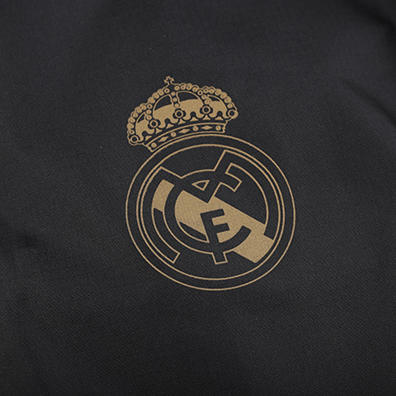 Áo khoác Adidas nam 2019 mùa đông mới Real Madrid áo khoác trùm đầu áo khoác ấm DX7823 - Quần áo độn bông thể thao áo phao lông vũ nữ dáng ngắn