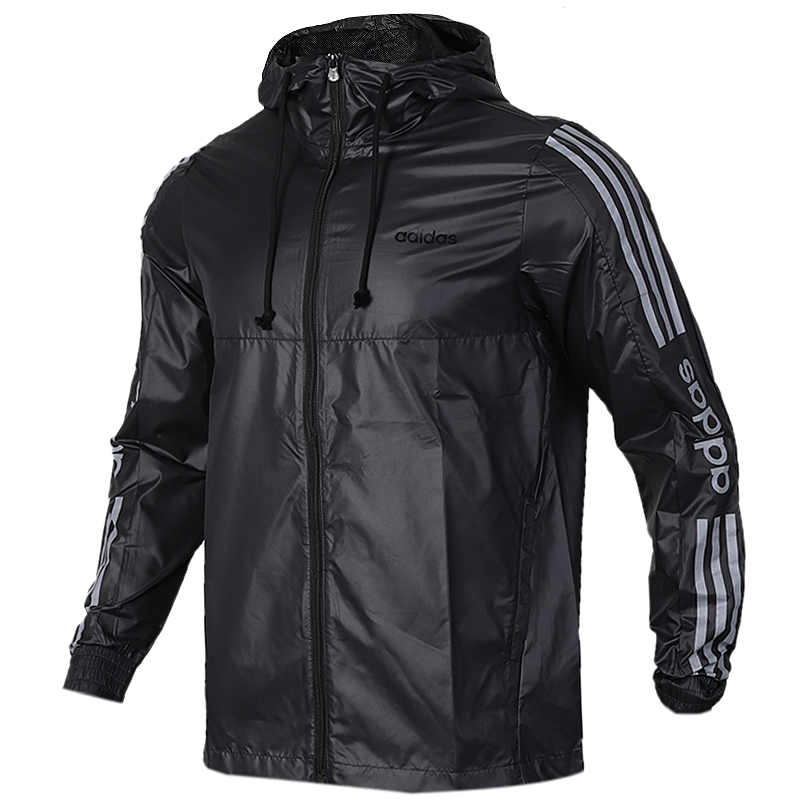 Adidas Adidas Men 2019 Thu mới Trang phục thể thao trùm đầu Áo khoác thoáng khí thông thường EI4663 - Áo khoác thể thao / áo khoác áo gió lining nam chính hãng