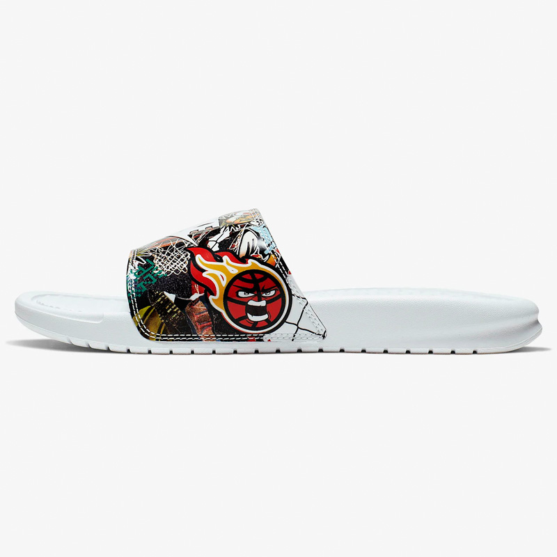 Giày nữ NIKE Nike 2019 mùa thu mới đích thực dép thể thao giản dị dép đi biển một từ kéo CK0731-111 - Dép thể thao dép xỏ ngón nam