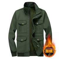 Военный зеленый плюс бархатный топ