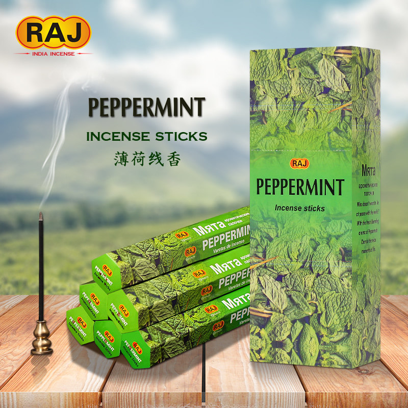 Raj Peppermint India Original Imported Handmade Aromatic Aroma Line 168