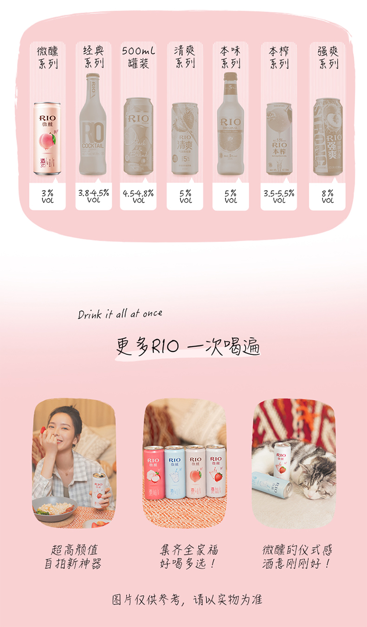 RIO 锐澳 微醺小美好预调制鸡尾酒 10口味 330ml*20罐 图16