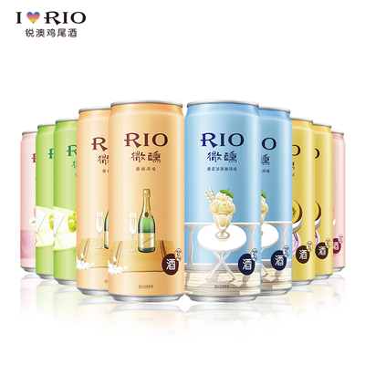 RIO锐澳鸡尾酒果酒洋酒3度微醺小美好5口味330ml*10罐正品