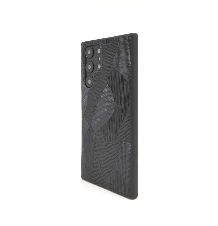 Zen Pattern Genuine Leather Stylish Slim Fit S21, S21 Plus, S21 Ultra, S20, S20 Plus, S20 Ultra, S22, S22 Plus, S22 Ultra